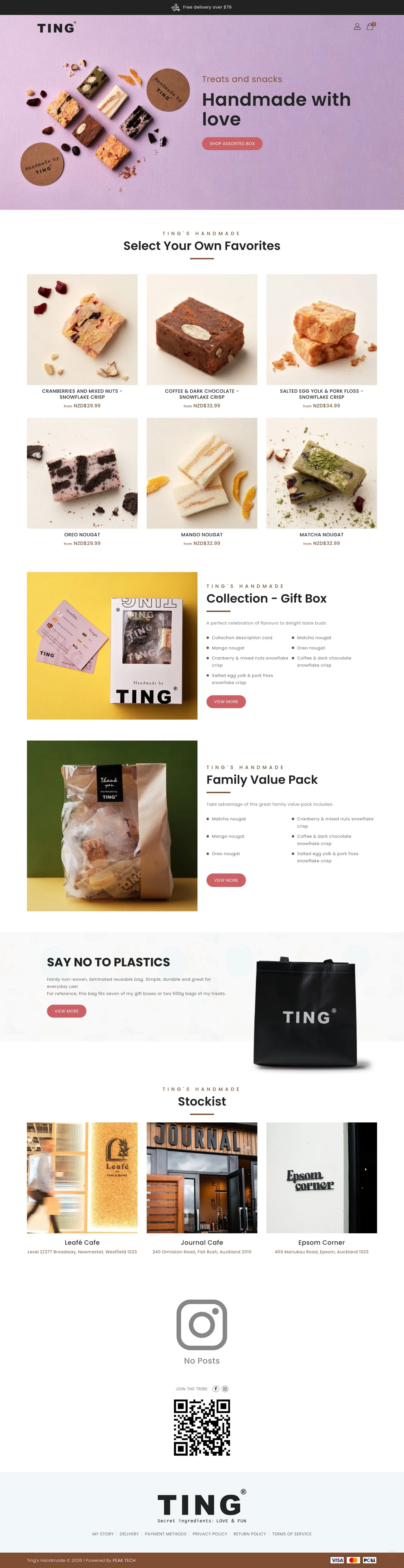 Ting — full homepage