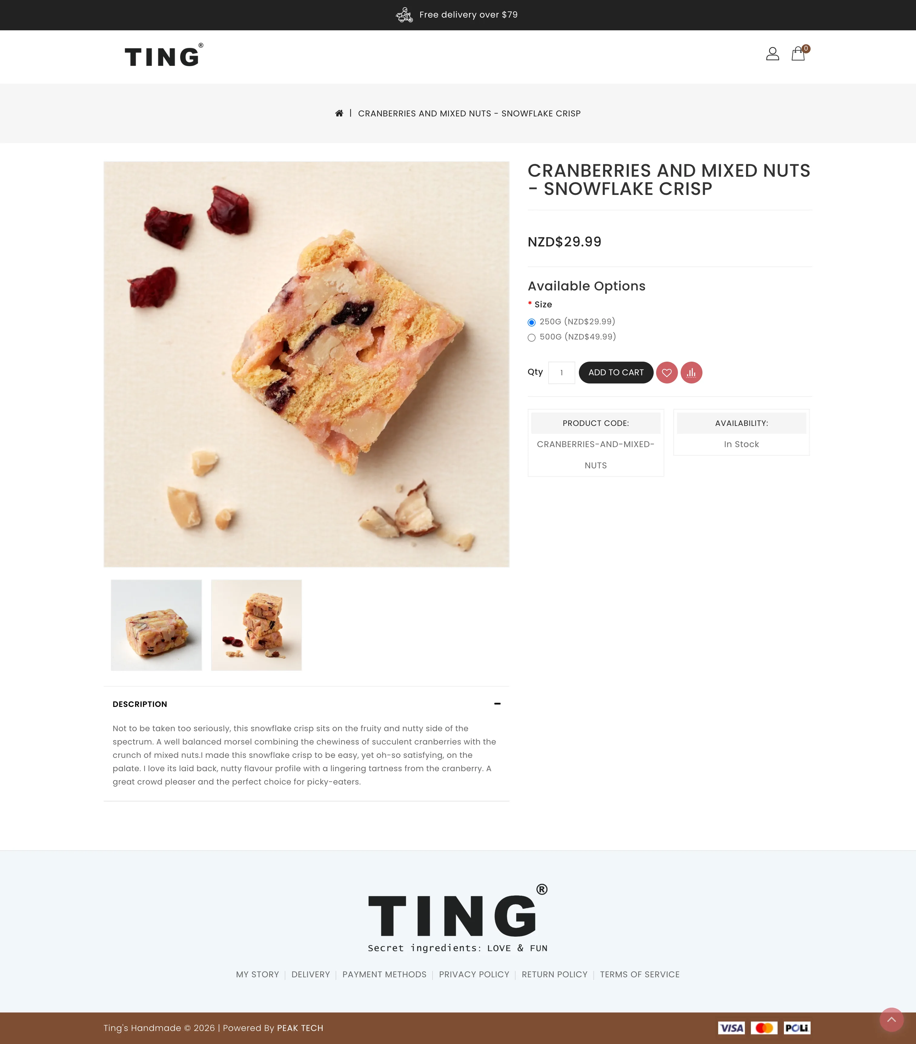 Ting homepage